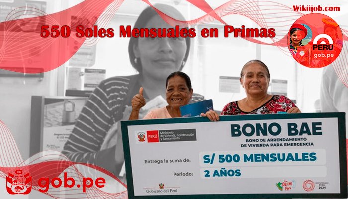 550 Soles Mensuales en Primas